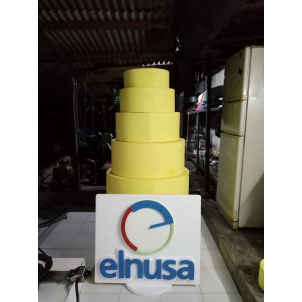 BACKDROP TUMPENG DAN NAMA STYROFOAM