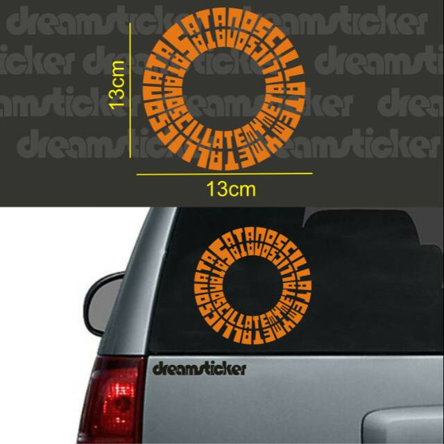 

Sticker Stiker Musik Band Soundgarden Logo Bulat