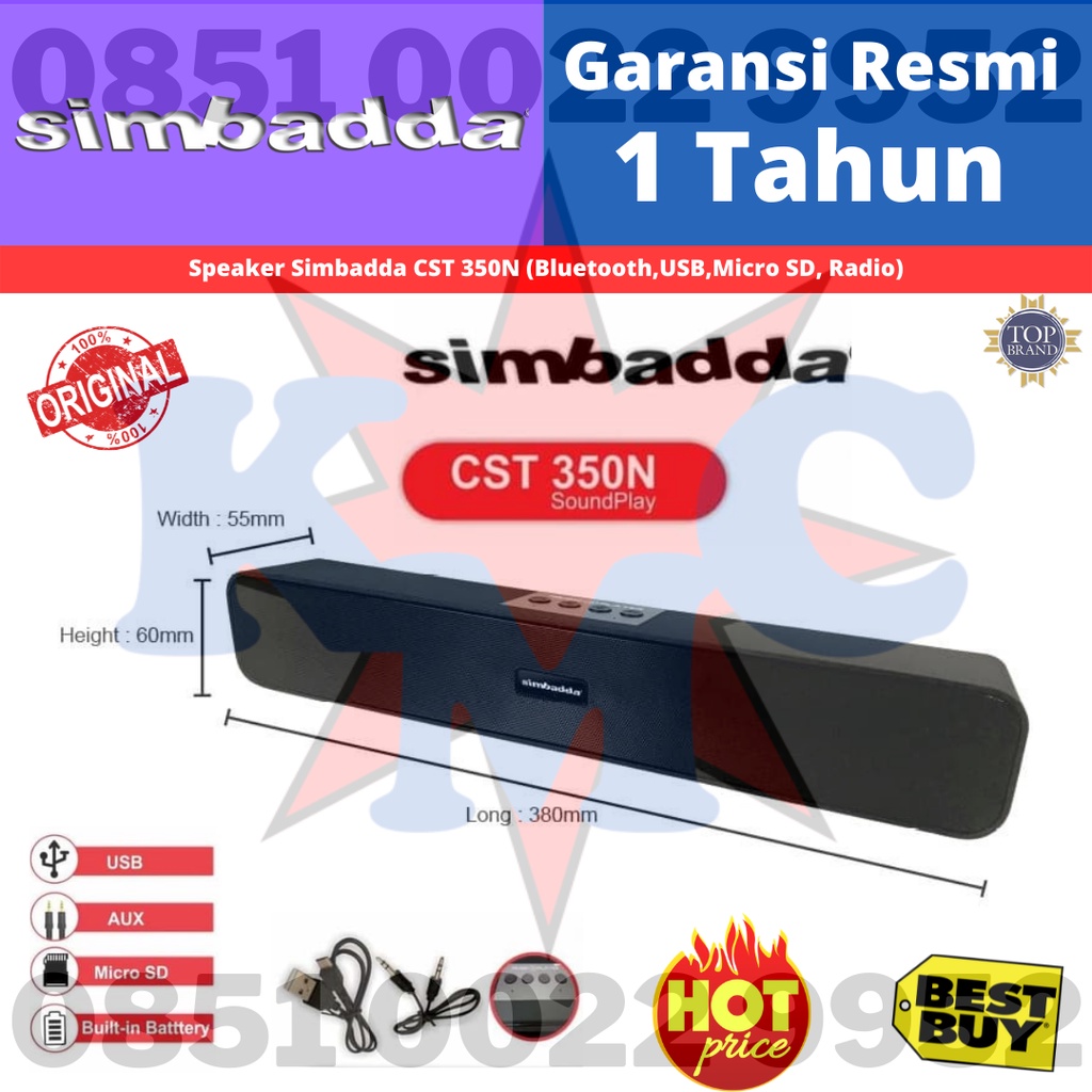 SPEAKER CST 350 N 350N SIMBADDA SPEAKER BLUETOOTH