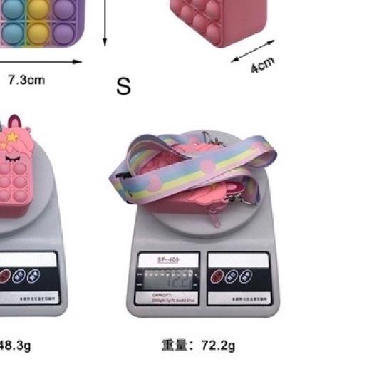 ❊ Pop it Tas Popite Baru Fidget Toys Unzip Toys Messenger Bag Wallet ❈