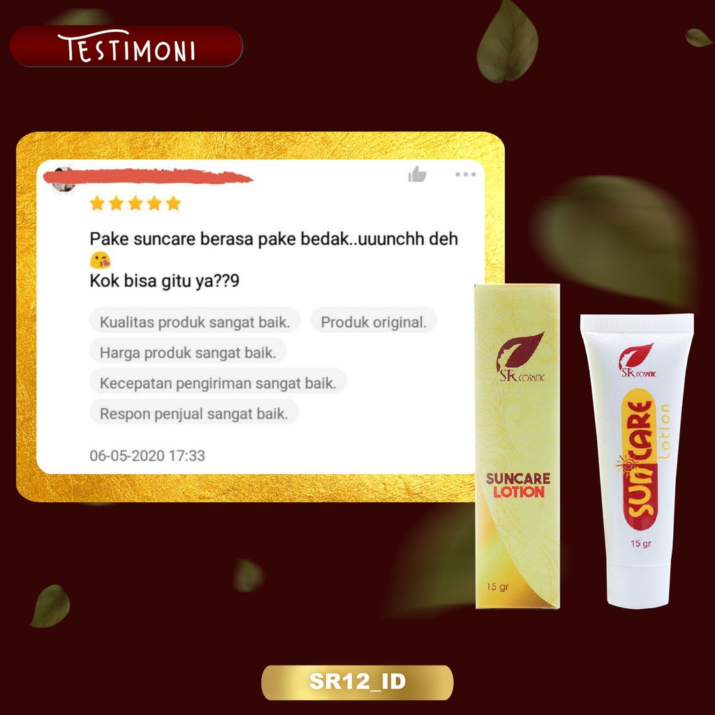 SUNCARE SR12 SPF 25 / SUN CARE SR12 / MELINDUNGI KULIT DARI SINAR UV A &amp; UV B