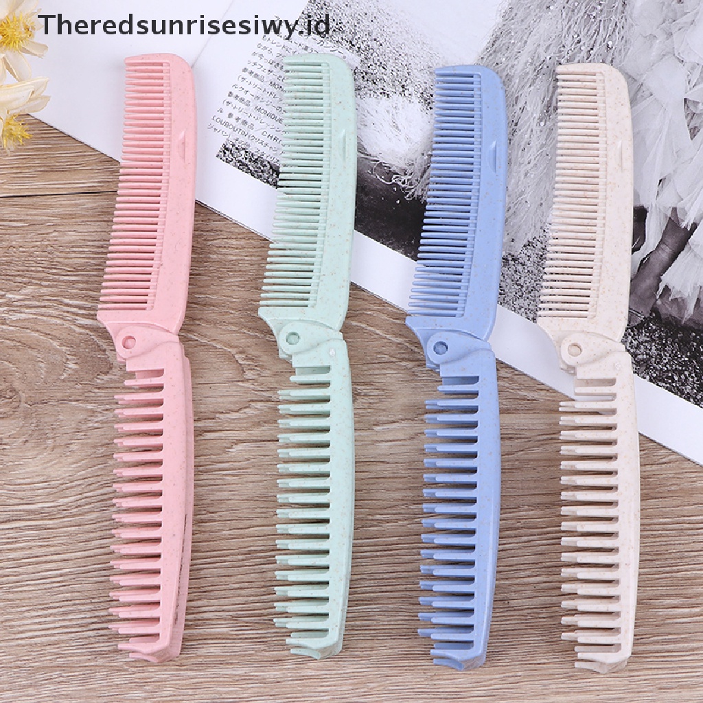 (Theredsunrisesiwy.Id) 1pc Sisir Lipat Portable Anti Statis Untuk Travel