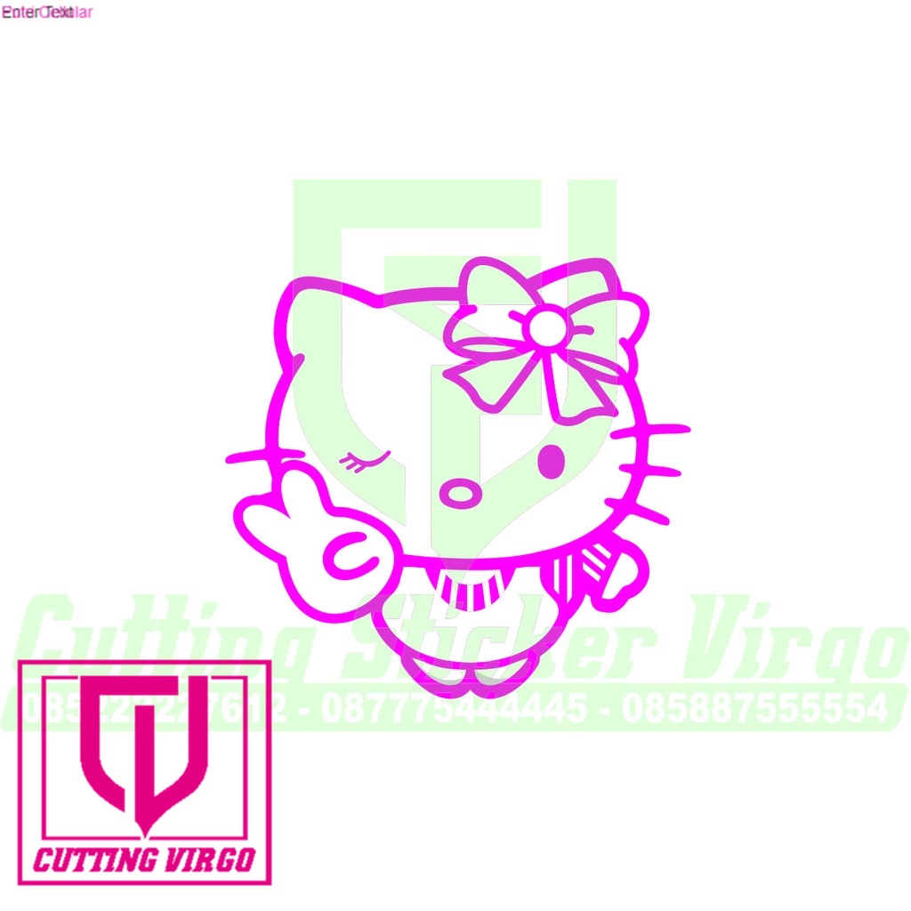 

Cutting stiker Hello kitty