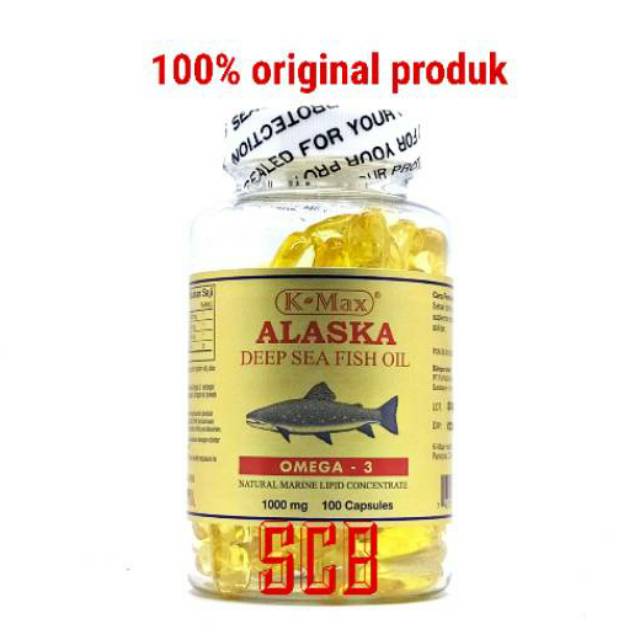 Minyak Ikan K-Max Alaska Deep Sea Fish Oil (Tutup Putih)