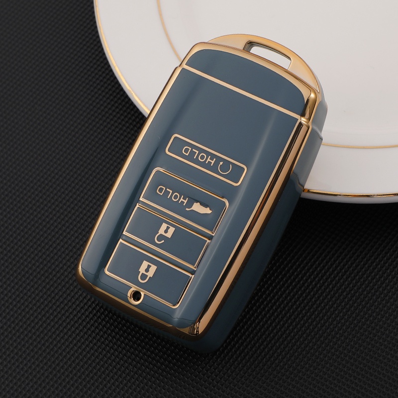 Casing Kunci Mobil Honda Acura RLX MDX CDX TLX-L NSX RDX Bahan TPU Aksen Pinggiran Emas