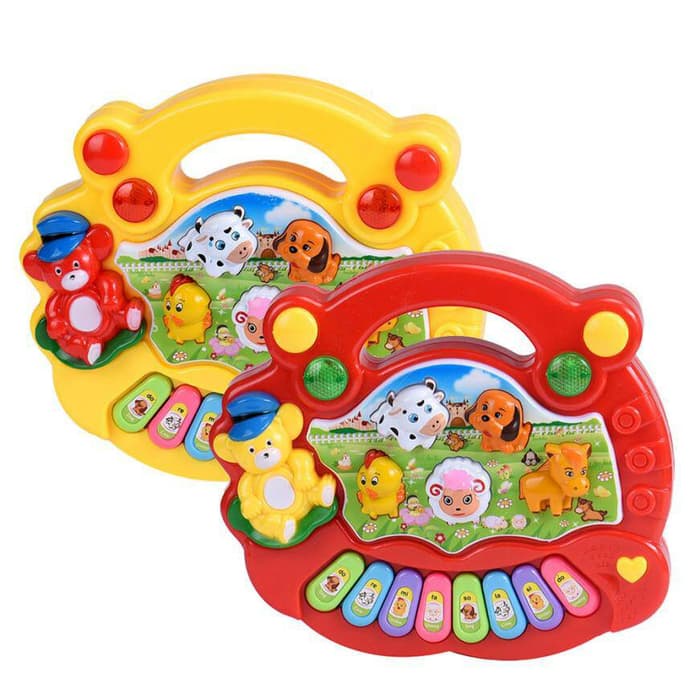 Mainan Piano Anak Musik Animal Mainan Bayi - Warna Random-5