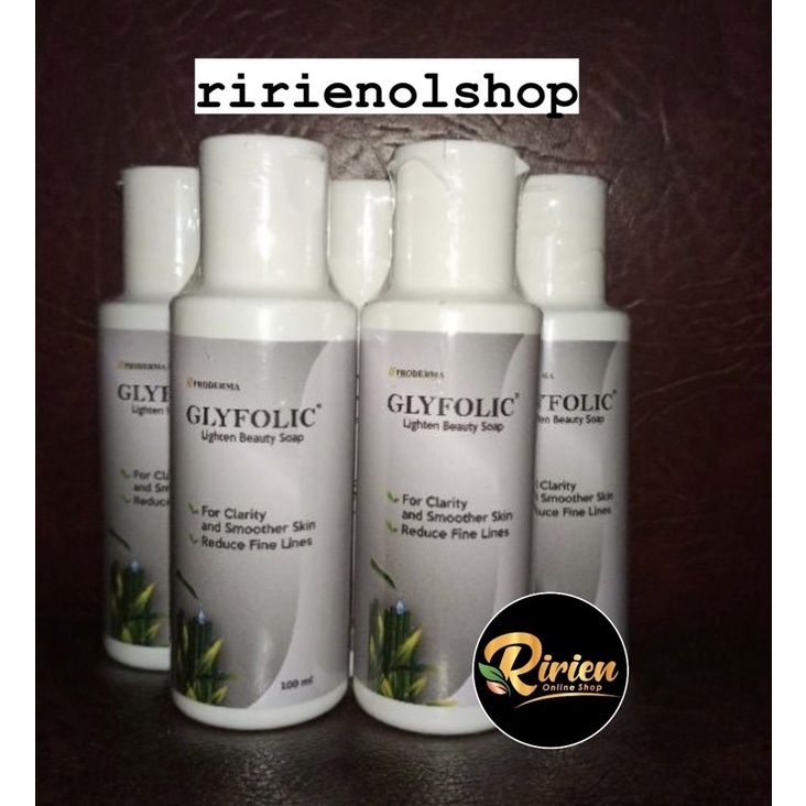 GLYFOLIC LIGHTEN BEAUTY SOAP Sabun Kecantikan Mencerahkan Kulit Putih Bersih Terawat Aman