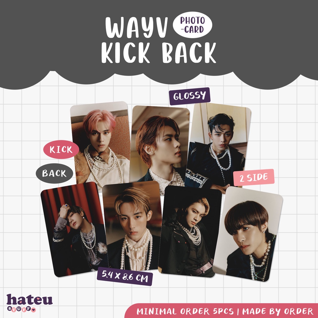 WayV Unofficial Photocard Kick Back