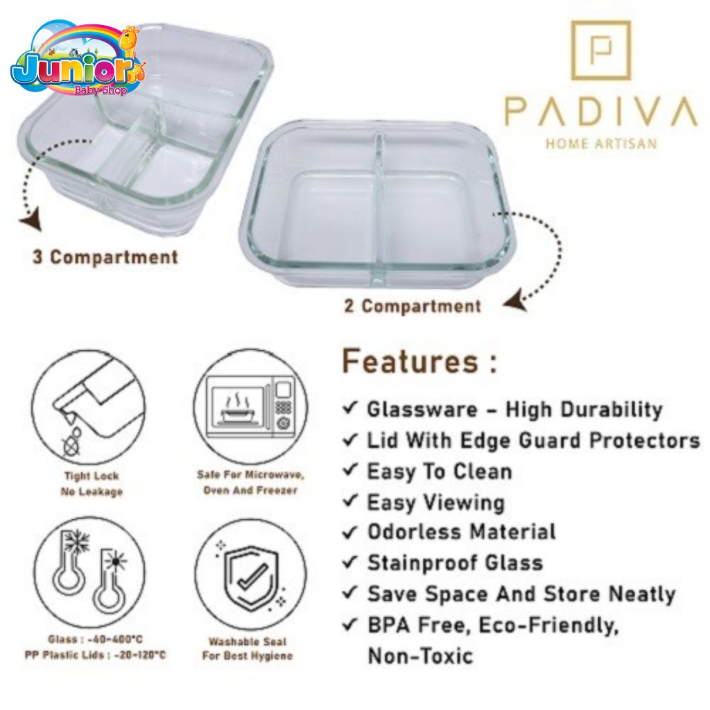 Padiva Glassbox 1520ml Mix 2cmp+3cmp