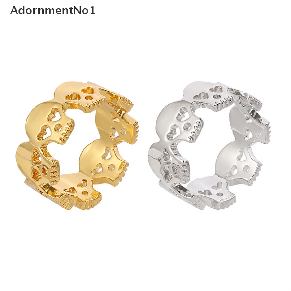 (AdornmentNo1) Cincin Bentuk Hati Bahan Stainless Steel Model Gothic / Punk Untuk Wanita