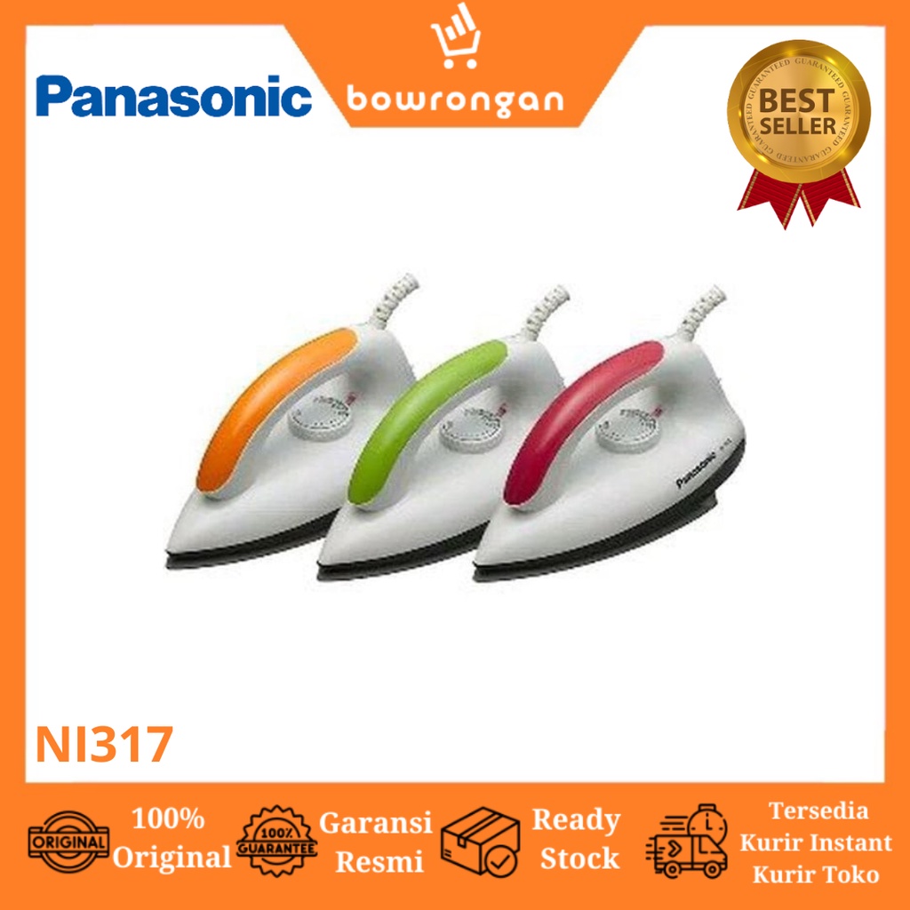 Panasonic Dry Iron Setrika NI317 300 Watt NI317ASR NI317TVSR NI317ASR