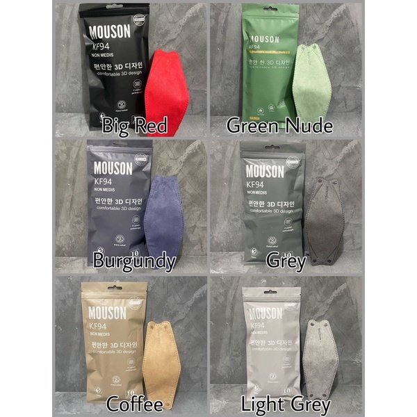 MASKER KF94 4 PLY MOUSON isi 10 PCS