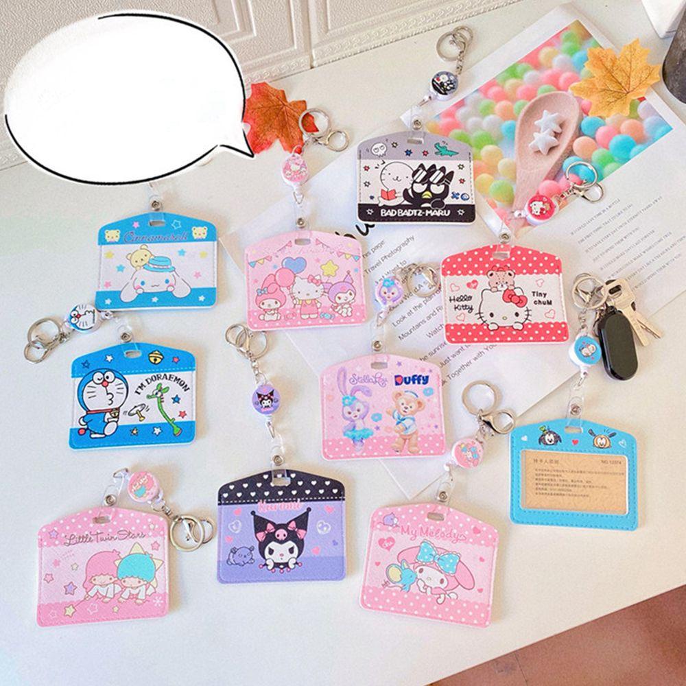 Mxbeauty Wanita Gantungan Kunci Lucu Tempat Kunci Kepribadian Kulomi Melody Kartu Akses Case Pelindung Bus Card Cover Anak Hadiah Gantungan Kunci Ornamen