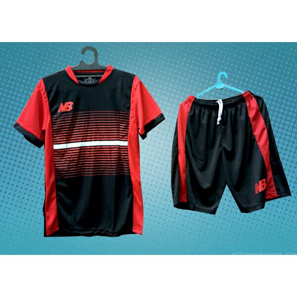 Kaos Setelan Futsal  New Balance / Kostum Bola / Jersey / Pakaian Olahraga