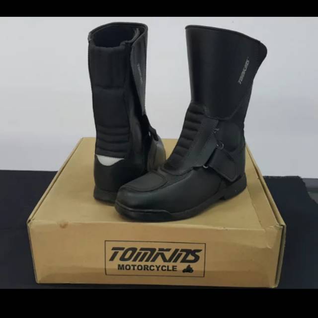 Sepatu tomkins motor touring polo tour star black