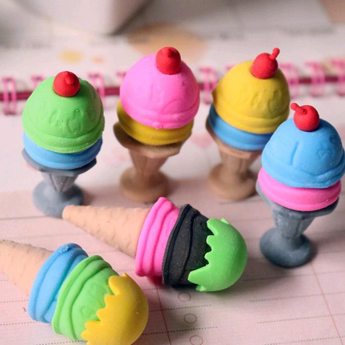 

Siap Kirim Penghapus Pensil Lucu / Unik Motif Es Krim / Ice Cream Cone Segera Dapatkan