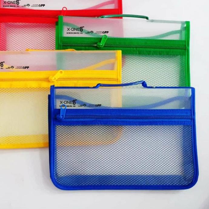 

SCHOOL BAG MAP PLASTIK TAS 2 DUA KANCING A5 FOLIO