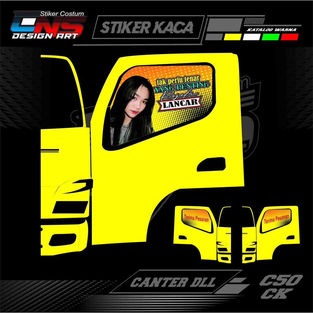 stiker truk stiker kaca truk stiker kaca stiker kaca one way stiker decal kaca