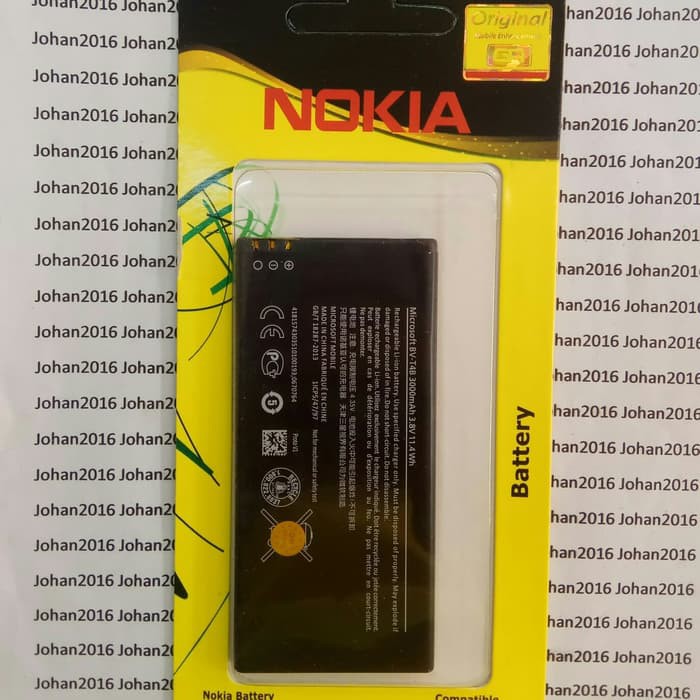 Baterai Original NOKIA BV-T4B , BV T4B , BVT4B / LUMIA 640 XL
