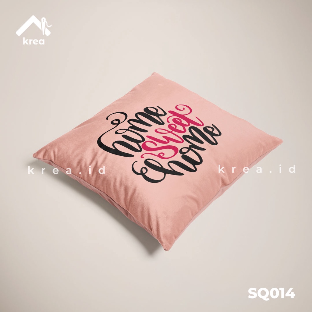 SARUNG BANTAL SOFA KATA KATA HOME SWEET HOME 3