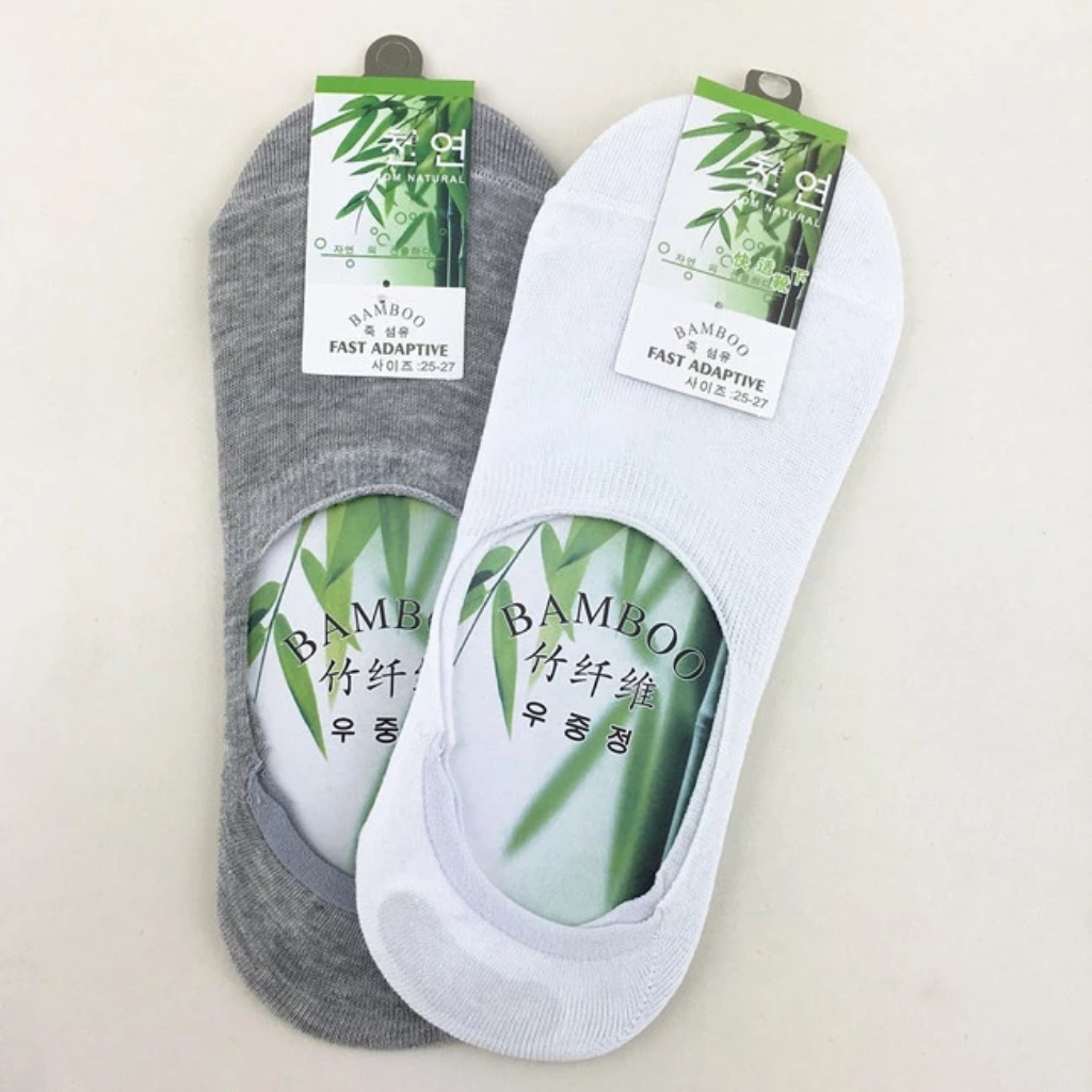 KAOS KAKI PENDEK INVISIBLE SERAT BAMBU HIDDEN SOCK PREMIUM