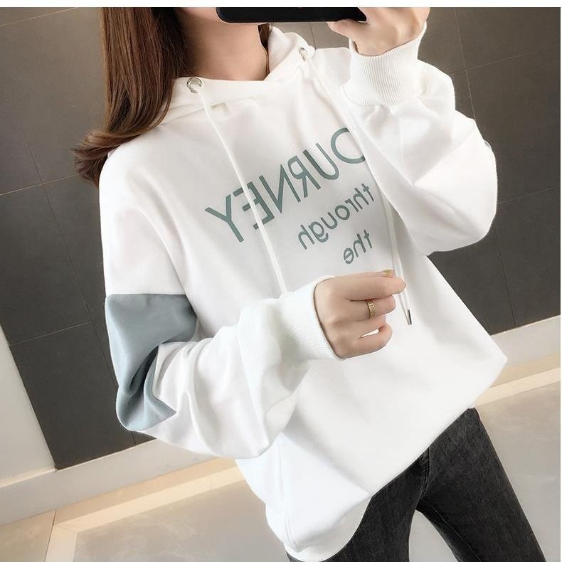  Sweater  Kaos  Hoodie Model Longgar Lengan Panjang Gaya 