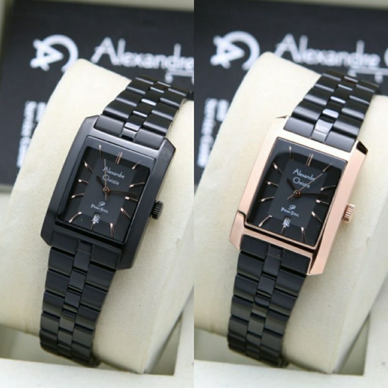 jam tangan wanita alexandre christie ac 1019 ld stainless steel original garansi resmi