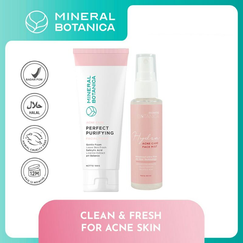 (GROSIR) Mineral Botanica Clean &amp; Fresh Acne Skin