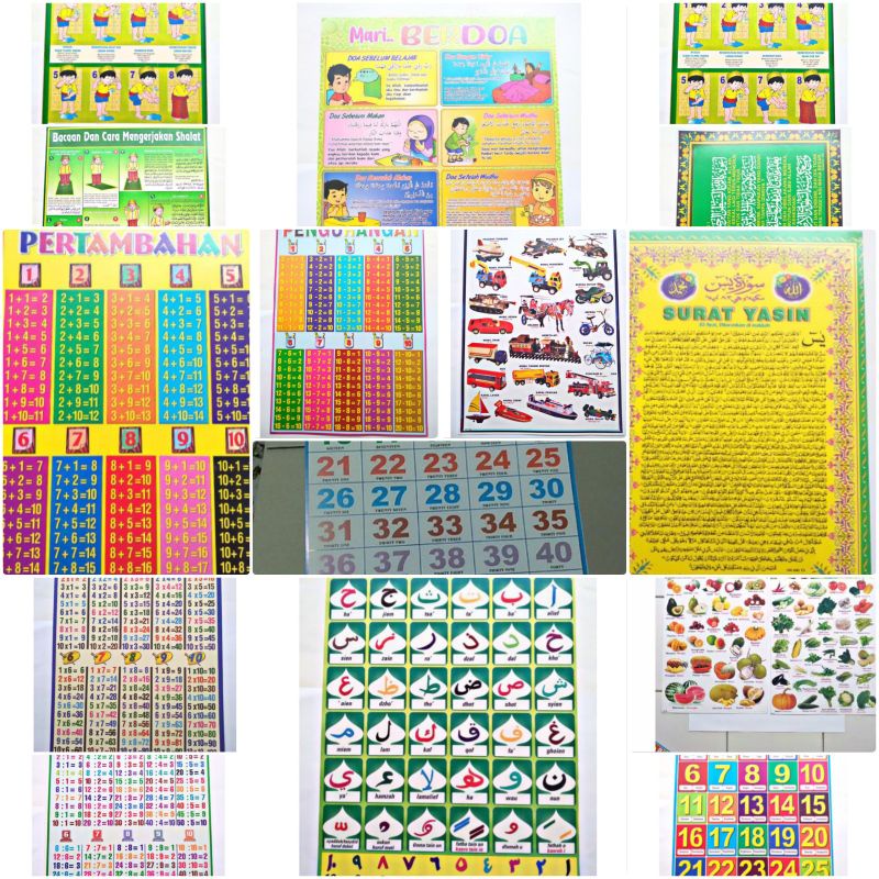 

POSTER EDUKASI ANAK TERMURAH PAKET 10