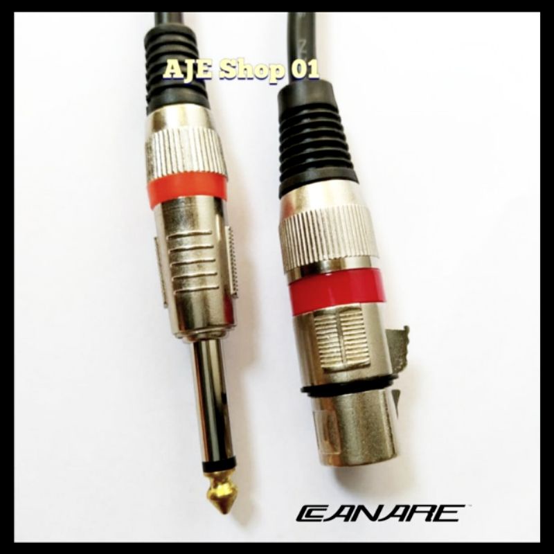 Kabel microphone / kabel jack canon xlr female to akai kabel canare japan standard 1 sampai 5 meter