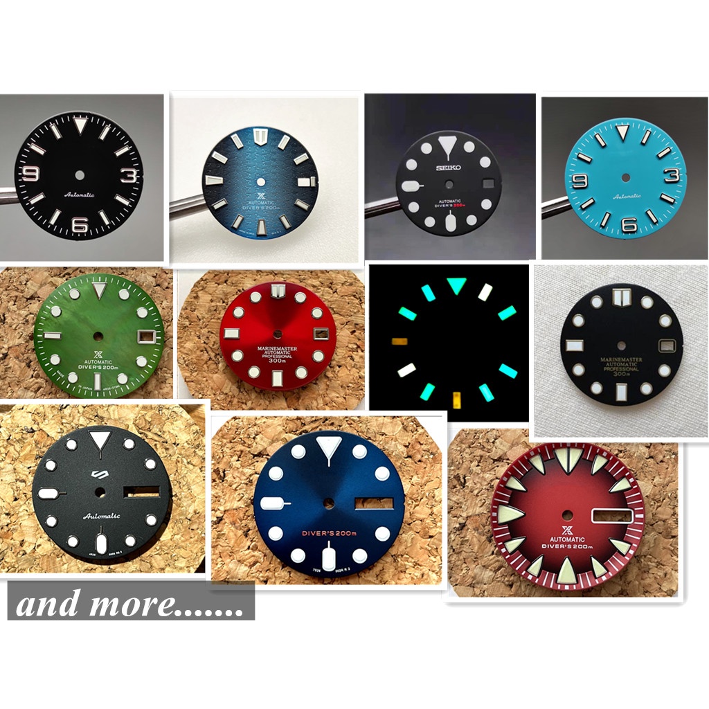 Watch parts dial fit nh35 dial nh35a skx007 skx009 more style .....nh35 case  nh35 movement