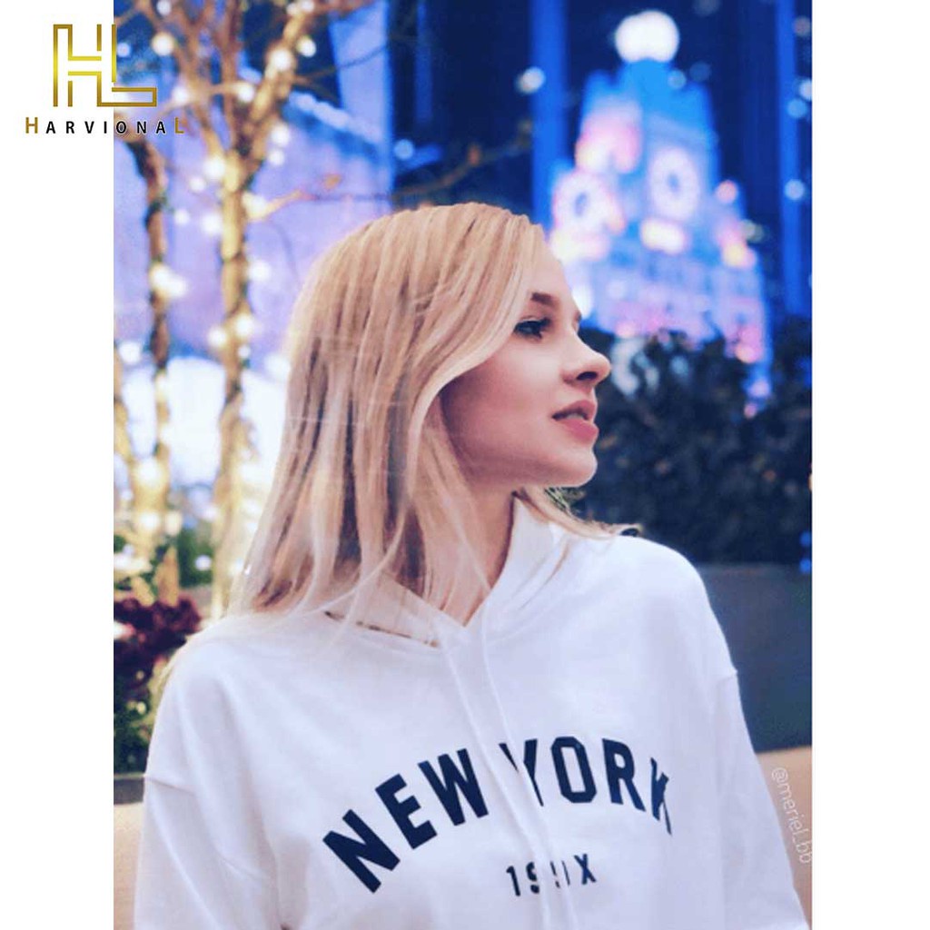 SWEATER CROP HOODIE NewYork9X BAHAN FRENCHTERRY TERLARIS