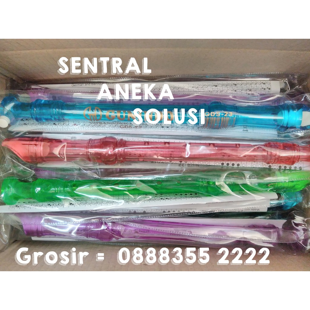 suling seruling warna warni alat musik tiup colourful recorder