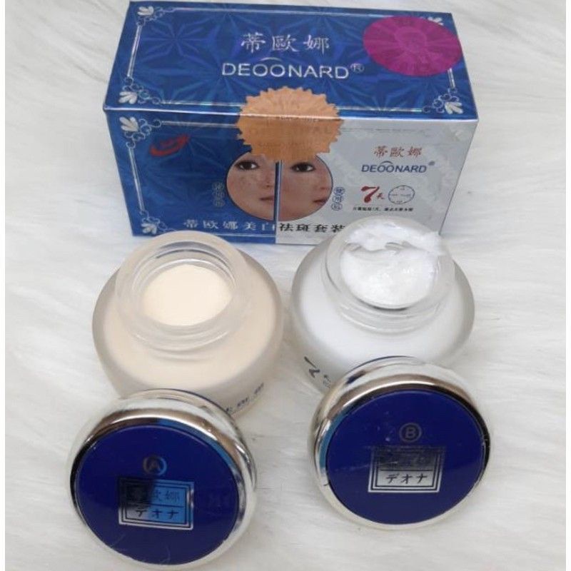Cream Deonard Set Biru Siang & Malam Original Bpom - Cream Wajah