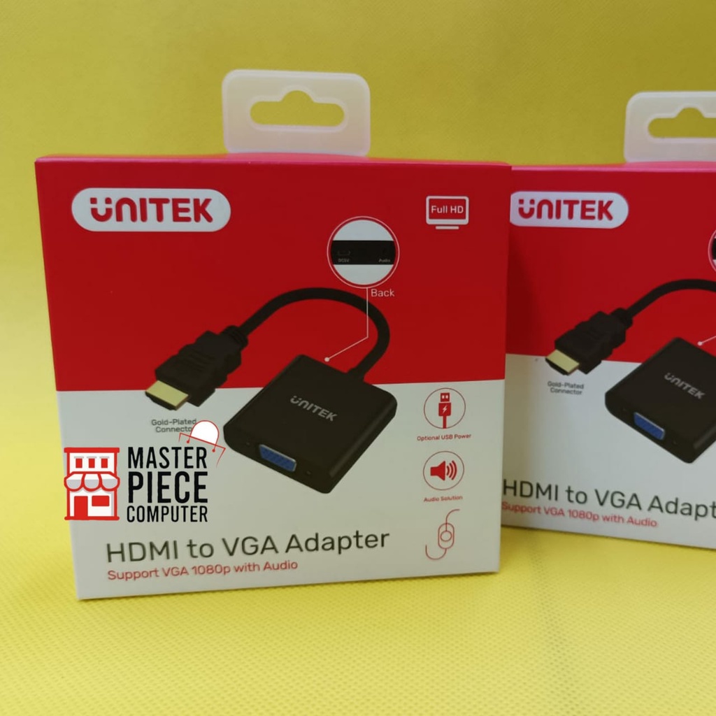 Jual KABEL HDMI TO VGA UNITEX - CABLE CONVENTER HDMI TO VGA | Shopee