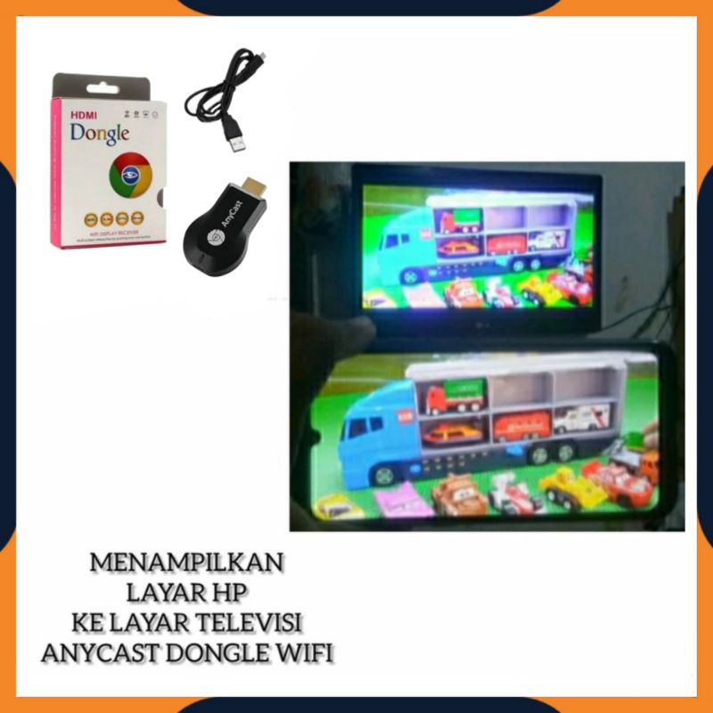 [COD] ANYCASH DONGEL SCREEN MIRRORING WIRELESS ANYCAST DONGLE WIFI + ADAPTER SAMBUNGAN HDTV / ALAT PENGHUBUNG HP KE TV LED PROYEKTOR