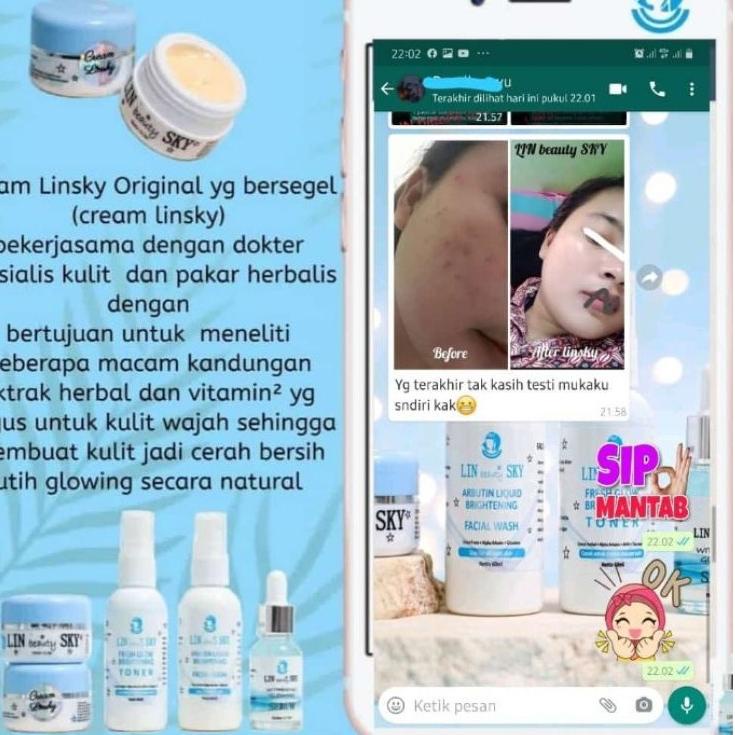 [AY89] ( GROSIR ) CREAM LINbeautySKY ORI KRIM LINSKY BEAUTY BPOM/ KRIM BEAUTY ORIGINAL 100% Cream LI
