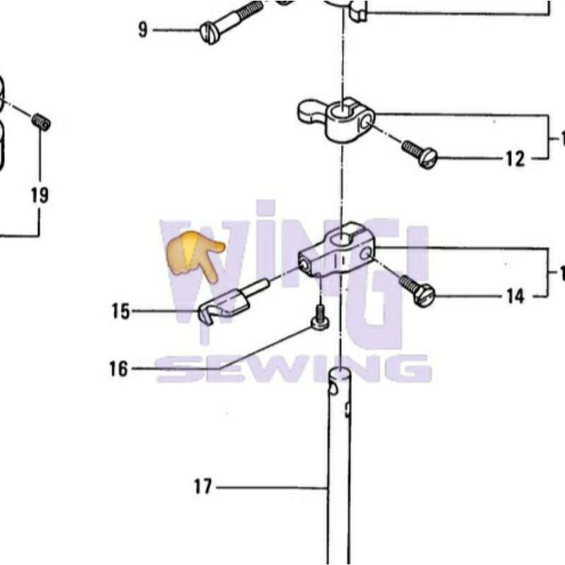 No 243102 NP7A Looper Mesin Jahit Karung NP-7A