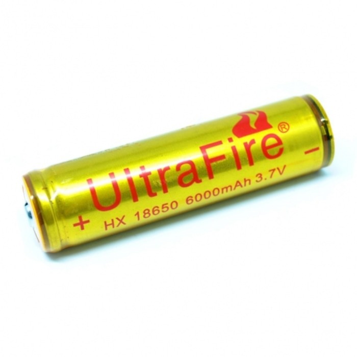batre UltraFire Baterai 18650 3.7V 6000mAh Button Top