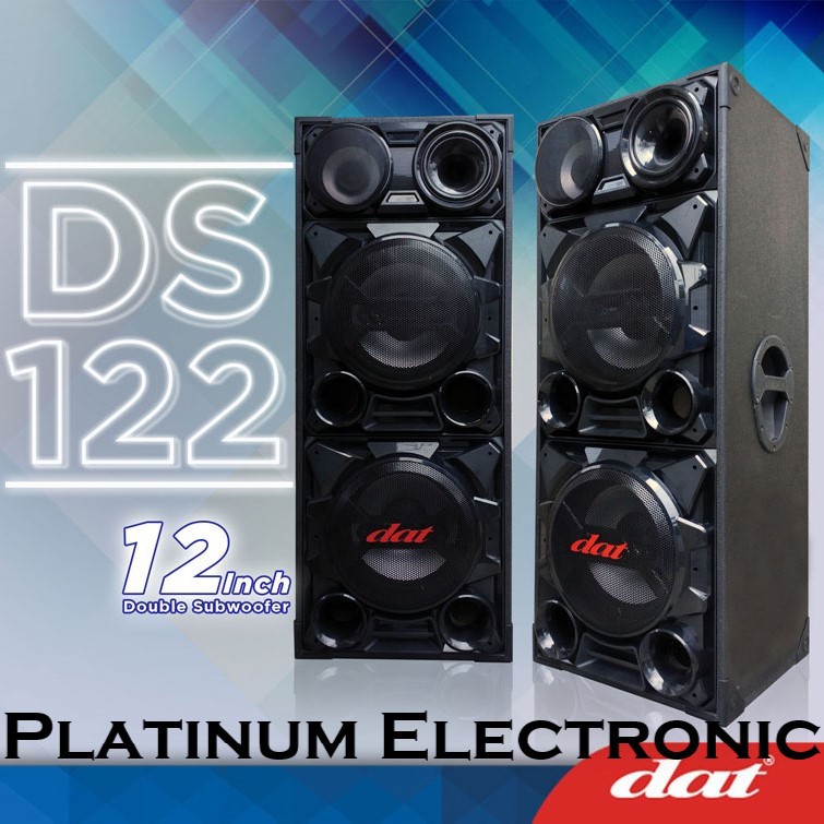 Speaker Aktif Pasif 12" Double Bass Subwooofer DAT DS-122 Transformers Soundsystem Sepasang 12 inch