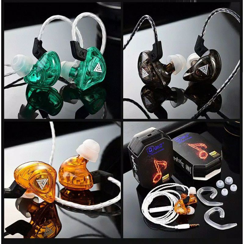 QKZ AK5 earphone Sport stereo bass music telfon headset mic original