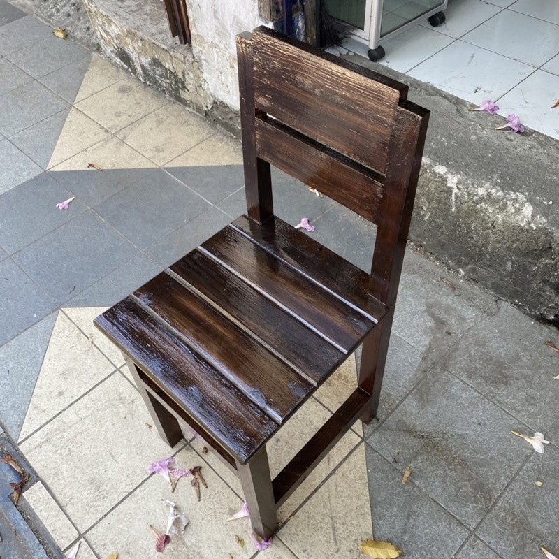 Kursi kayu makan jati belanda