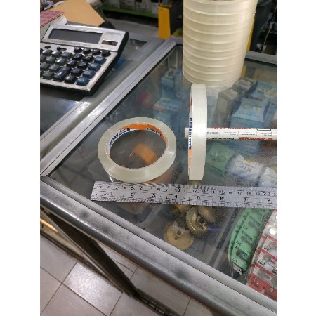 

{1/2" LAKBAN BENING} lakban isolasi 1/2" bening