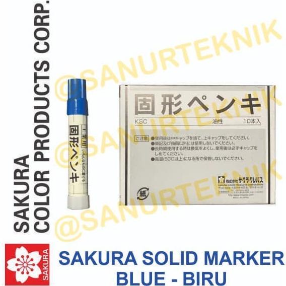 

paling diminati] Solid Steel Marker/ Spidol Penanda Besi Baja Permanen Sakura BIRU