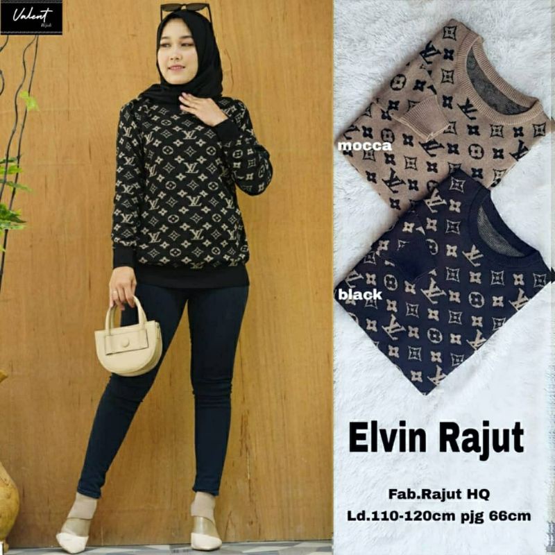 Elvin Rajut, ATASAN WANITA RAJUT CANTIK FIT XXL LD 110-124 BAHAN RAJUT PREMIUM TERMURAH OOTD MODIS