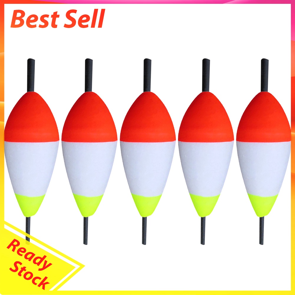 5pcs 10g-40g Foam Fishing Float Buoy Tube Float Bobber Fishing Light Stick