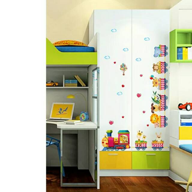 RELIZA WALL STICKER KERETA HEWAN ANIMAL TRAIN SK7064 STIKER DINDINGu