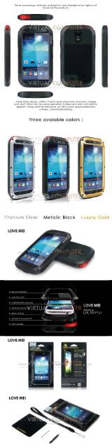 Love Mei Powerful Shockproof Case Casing Cover for Samsung S4 I9500