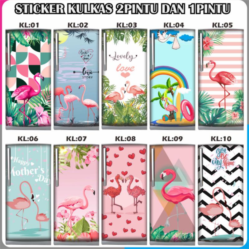 sticker kulkas 1pintu dan 2pintu stiker kulkas 1pintu dan stiker kulkas 2pintu