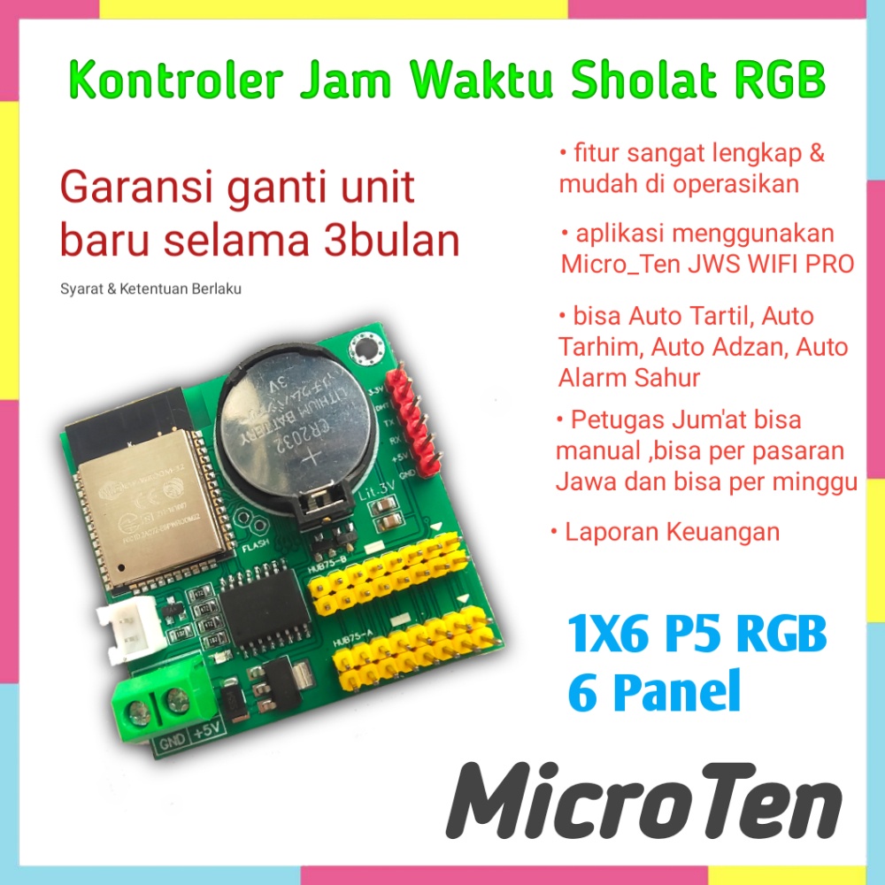 Kontroler Jws - Controller JWS WIFI 1x6 P5 rgb